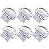 Anillo de Amarre- Anillo D de 6 Piezas- Anillo de Montaje de Acero Inoxidable- Punto de Anclaje de Remolque Resistente…